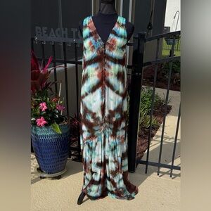 Young Fabulous and Broke Chiffon Dress Arctic Kaleidoscope